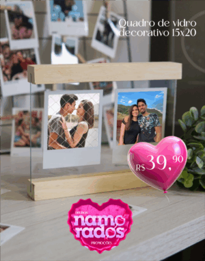 Quadro decorativo c/vidro 15x20