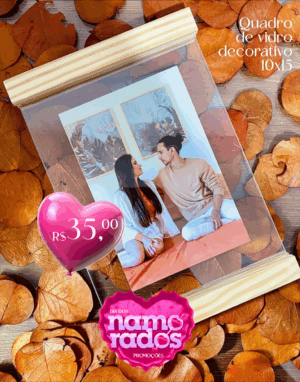 Quadro decorativo c/vidro 10x15